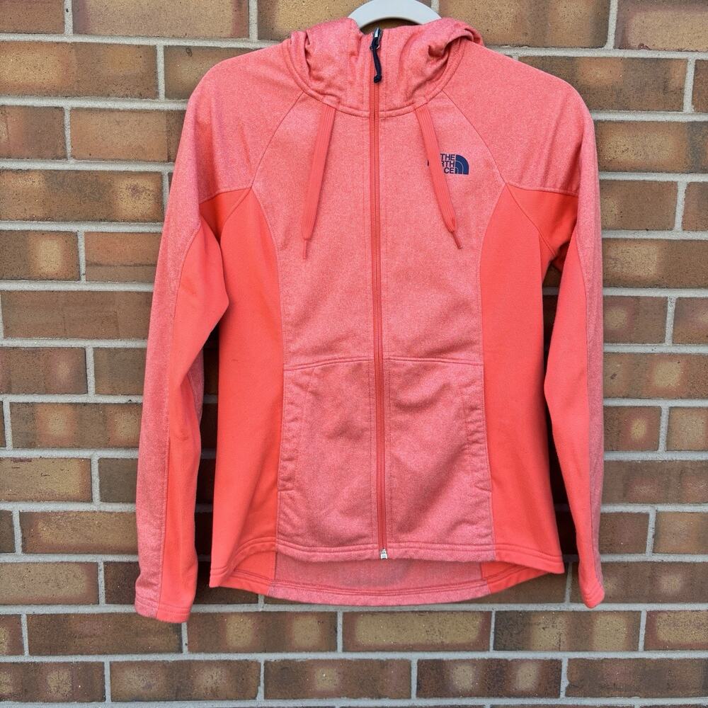 The North Face Womens Small Polar Tech Mezzaluna Mid Layer Hoodie Full Zip